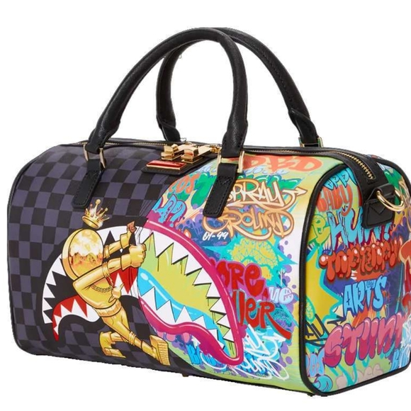 Sprayground Other - 🪐SPRAYGROUND💫 Astromane Shark in Space Mini Duffle Alien invaders ,